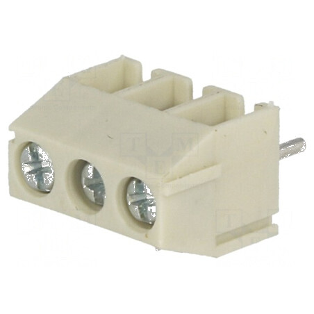 Regletă de conexiuni PCB 90° 3,5mm 3 piste 10A | Electronic-mag.ro | Componente Electronice