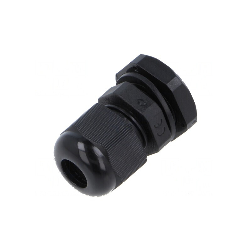 Garnitură etanșare M16 poliamidă neagră 1,5 | Electronic-mag.ro | Componente Electronice