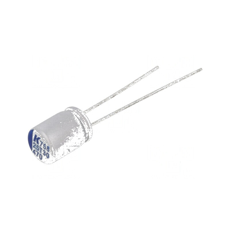 Condensator polimeric 470uF 2.5VDC ESR 18mΩ A758 THT | Electronic-mag.ro | Componente Electronice