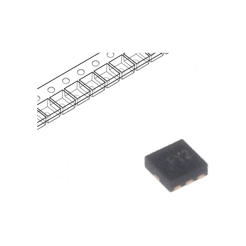 Diodă TVS 6,6V 5A DFN6 ESD pentru rețea | Electronic-mag.ro | Componente Electronice