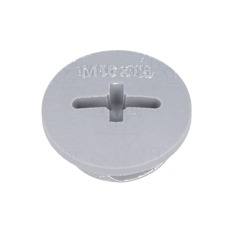 Capac protecție M16 1,5 IP54 poliamidă gri închis 7mm | Electronic-mag.ro | Componente Electronice