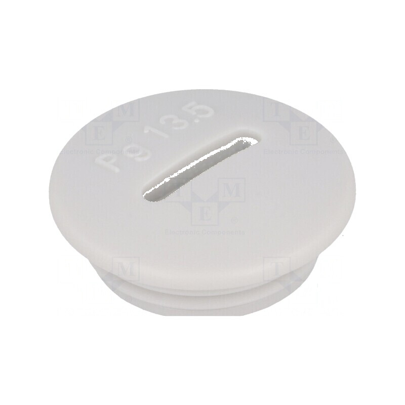 Capac protecție PG13,5 IP54 polistiren gri deschis 6mm | Electronic-mag.ro | Componente Electronice