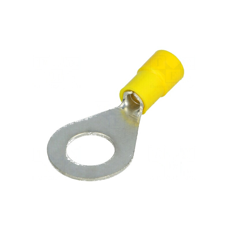 Vârf inelar M10 10,5mm 4÷6mm2 cablu izolat crimpat | Electronic-mag.ro | Componente Electronice