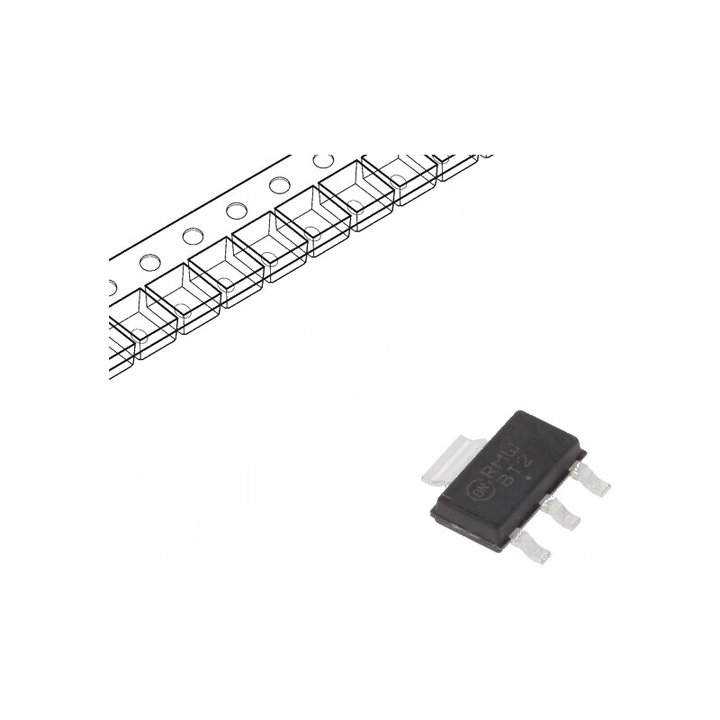 Tranzistor PNP bipolar 300V 0,1A 1,5W SOT223 | Electronic-mag.ro | Componente Electronice