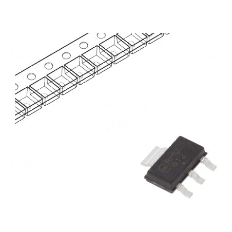 Tranzistor PNP bipolar 300V 0,1A 1,5W SOT223 | Electronic-mag.ro | Componente Electronice
