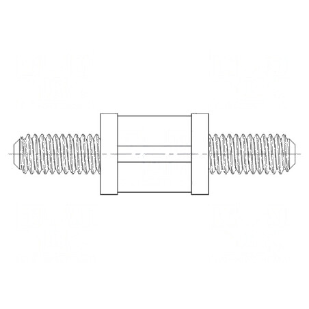 Manșon distanțier cilindric poliamidă 66 M4 9,5mm natural | Electronic-mag.ro | Componente Electronice