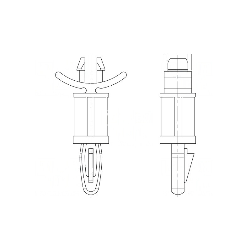 Distanțier PCB poliamidă 66 19,1mm clichet | Electronic-mag.ro | Componente Electronice