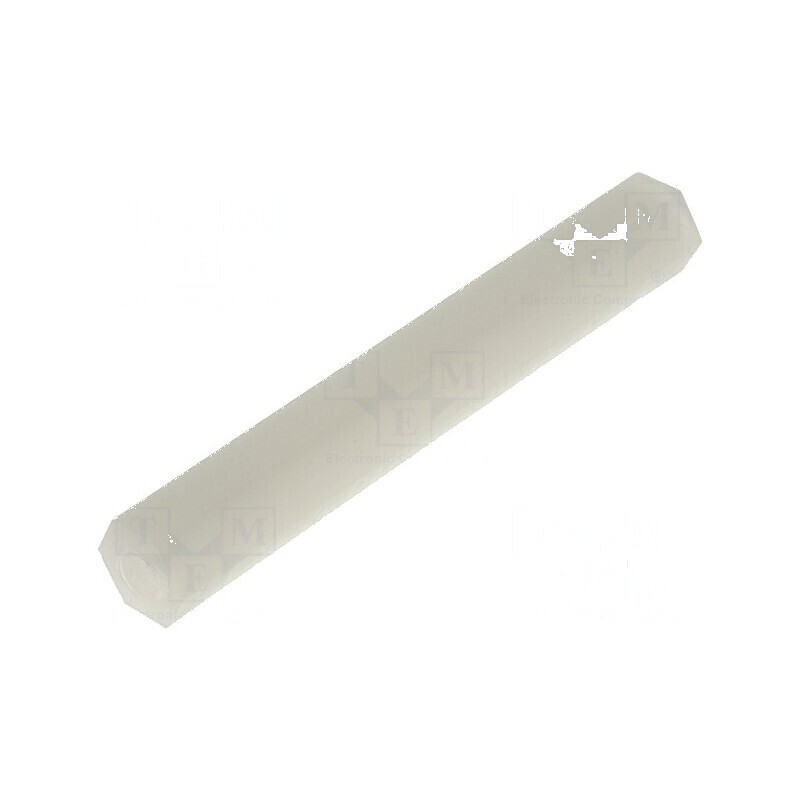 Piuliță distanțieră filetată hexagonală poliamidă M3 38mm | Electronic-mag.ro | Componente Electronice