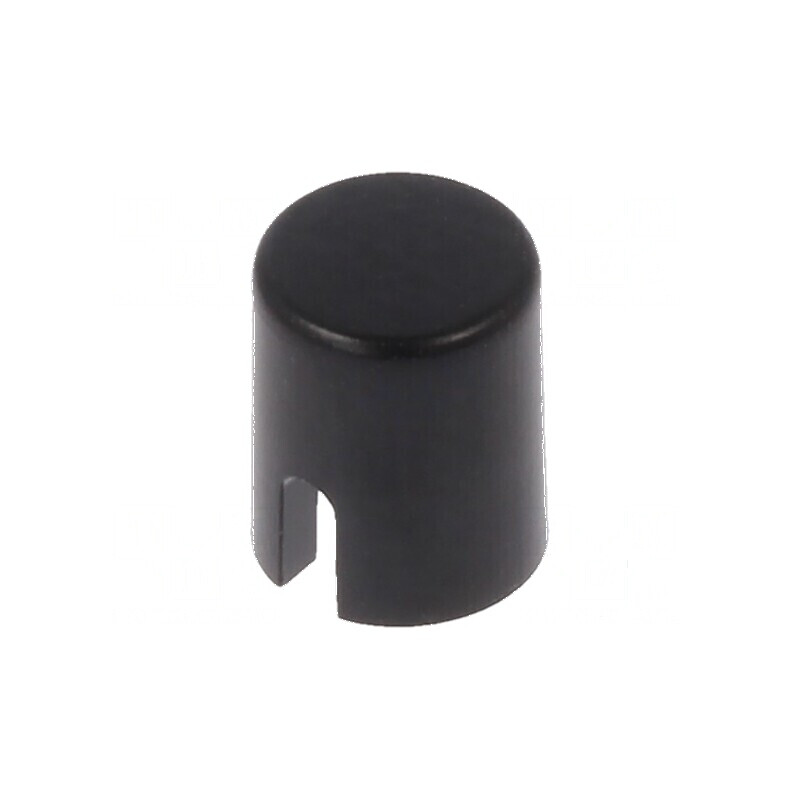 Buton negru fără TS 6x Corp | Electronic-mag.ro | Componente Electronice