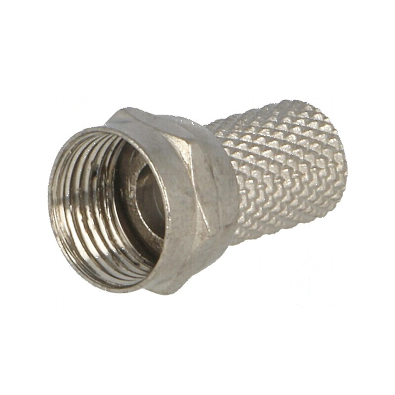 Conector F mufă tată drept pentru cablu CT100 RG6 Ømax 6,5mm | Electronic-mag.ro | Componente Electronice