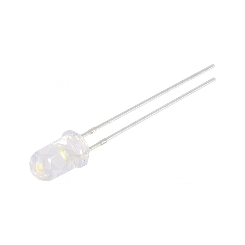 LED 5mm alb cald 5800-7000mcd 15° convex 96mW | Electronic-mag.ro | Componente Electronice