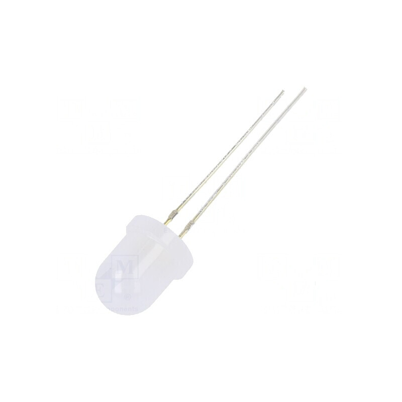 LED 8mm alb rece 12000-14400mcd 30° convex | Electronic-mag.ro | Componente Electronice