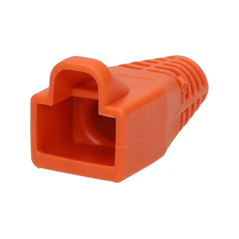 Protecție mufă RJ45 6mm portocalie | Electronic-mag.ro | Componente Electronice