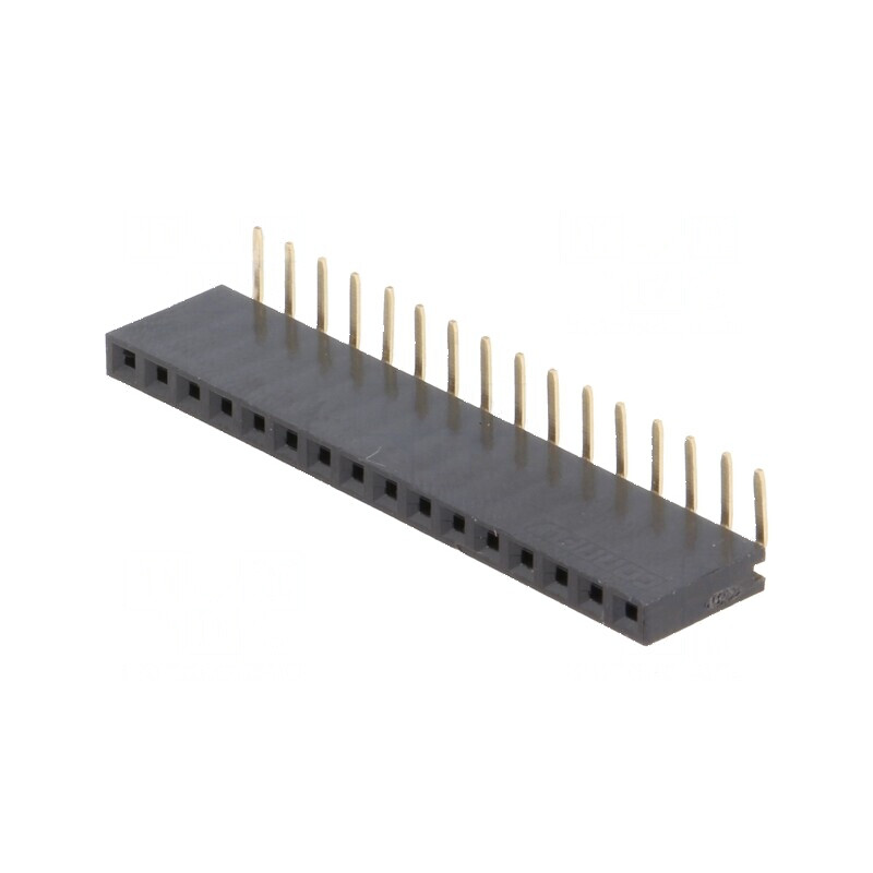 Conector şiruri pini soclu mamă 16 PIN 90° 2,54mm | Electronic-mag.ro | Componente Electronice