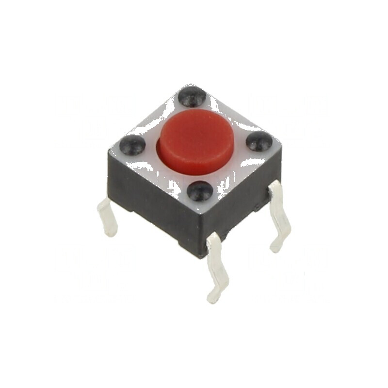 Microîntrerupător TACT SPST-NO 0,05A/12VDC THT 2,45N | Electronic-mag.ro | Componente Electronice