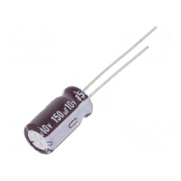 Condensator electrolitic low ESR 150uF 10VDC THT Ø6,3x11mm | Electronic-mag.ro | Componente Electronice