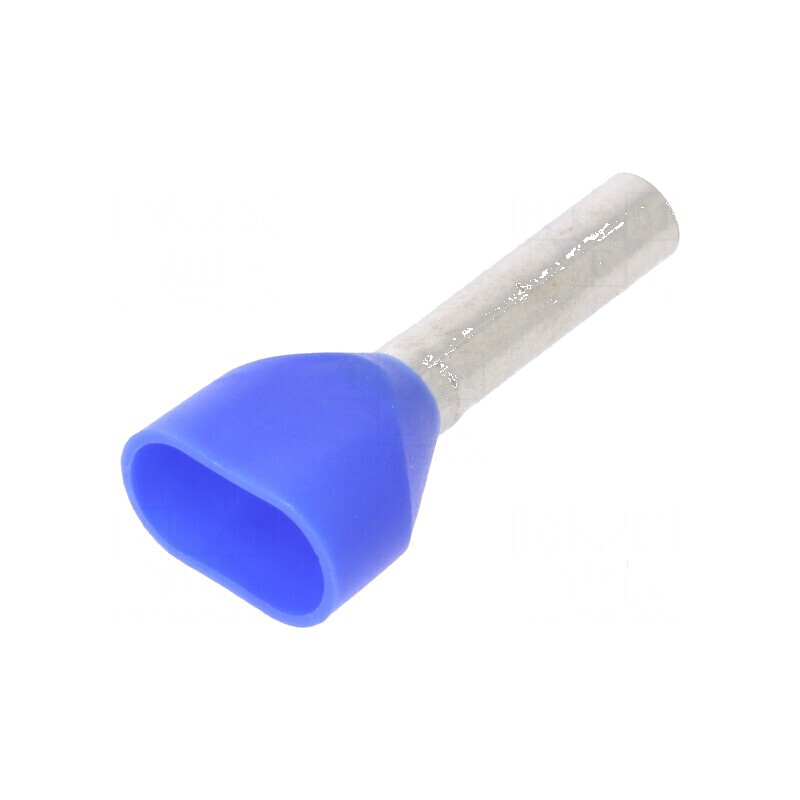 Vârf tub de capăt izolată dublă 2,5mm² 12mm cositorit | Electronic-mag.ro | Componente Electronice