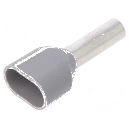 Vârf tub de capăt izolată dublă 4mm² 12mm cositorit crimpat | Electronic-mag.ro | Componente Electronice
