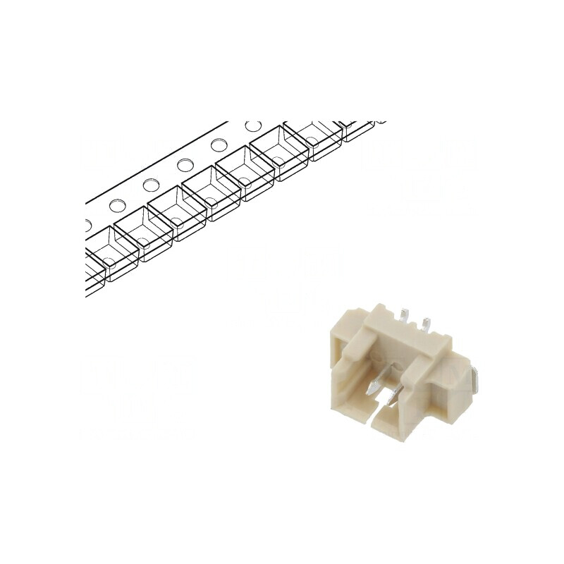 Conector cablu-placă soclu tată 1,25mm PIN 2 SMT 250V 1A | Electronic-mag.ro | Componente Electronice Conector cablu-placă soclu tată 1,25mm PIN 2 SMT 250V 1A | Electronic-mag.ro | Componente Electronice