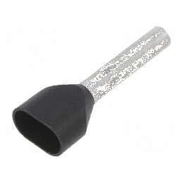Vârf tub de capăt izolată dublă 1,5mm2 12mm cositorit | Electronic-mag.ro | Componente Electronice