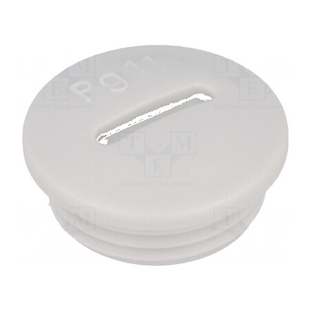 Capac protecție PG11 IP54 polistiren gri deschis 6mm | Electronic-mag.ro | Componente Electronice