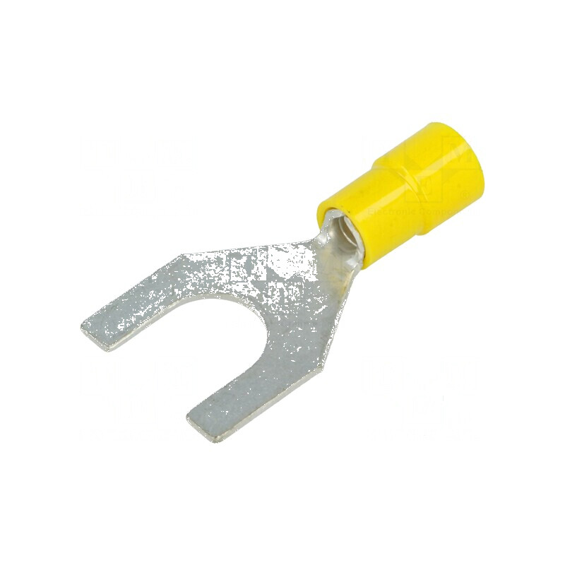 Furcă M10 crimpată pe cablu izolată Ø 10,5mm 4÷6mm2 | Electronic-mag.ro | Componente Electronice