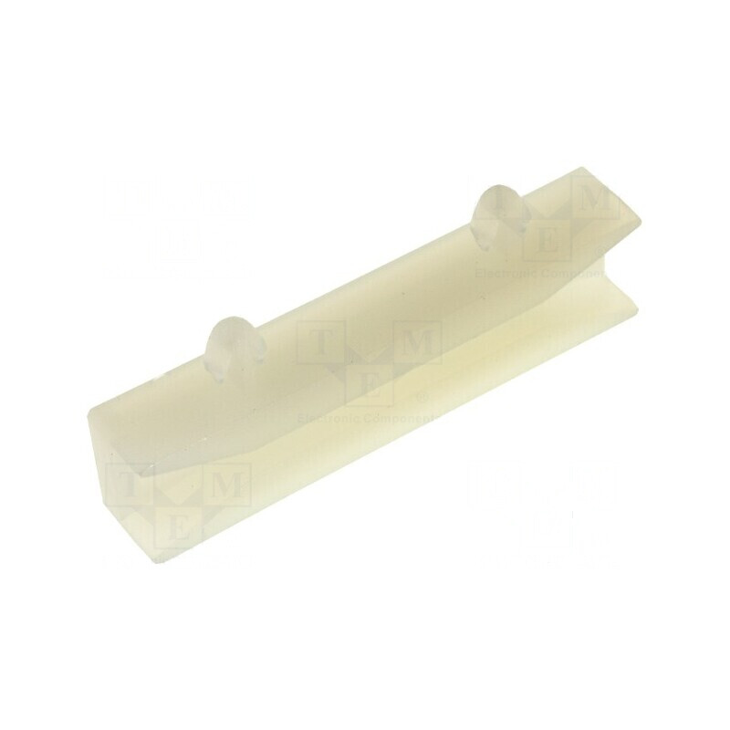 Ghidaj poliamidă naturală 38,4mm x 20mm cu fixare clichet | Electronic-mag.ro | Componente Electronice