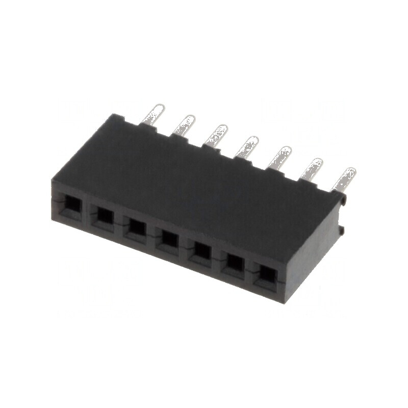 Conector şiruri pini soclu mamă 7 PIN 1,27mm THT 1x7 | Electronic-mag.ro | Componente Electronice