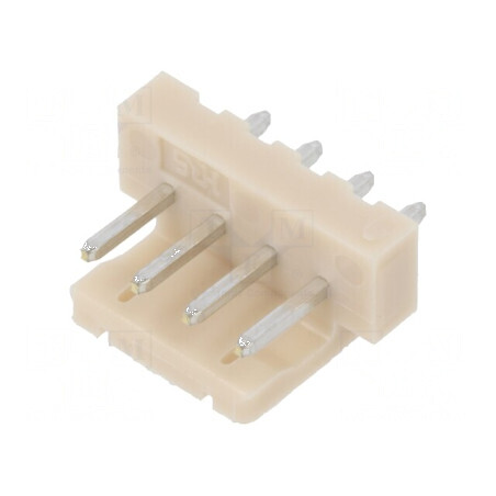 Conector cablu-placă soclu tată DF1 2,5mm 4 PIN THT 250V 3A | Electronic-mag.ro | Componente Electronice
