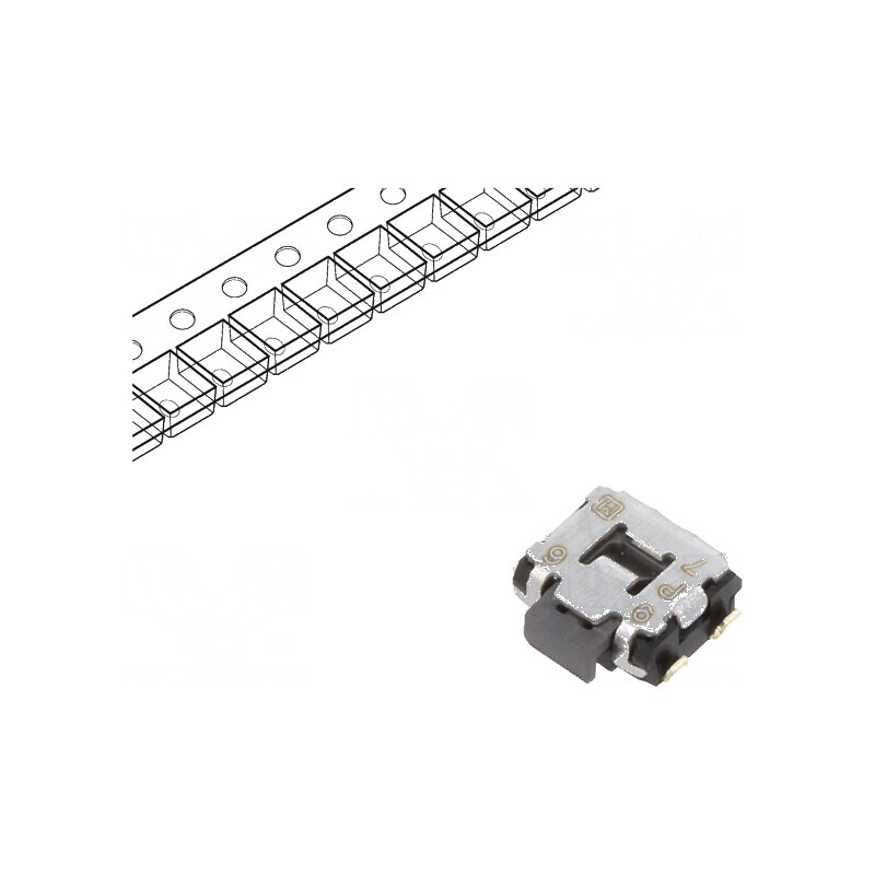Microîntrerupător TACT SPST 0,05A/12VDC SMT 2,2N EVQP7 | Electronic-mag.ro | Componente Electronice