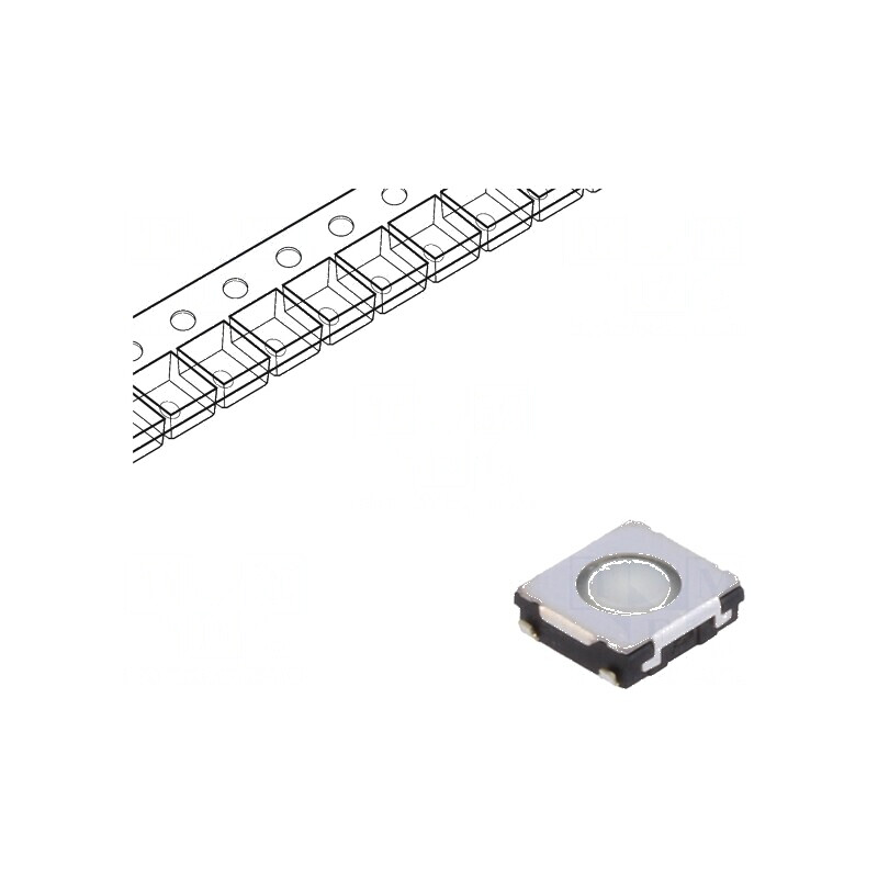 Microîntrerupător TACT SPST 0,02A/15VDC SMT | Electronic-mag.ro | Componente Electronice