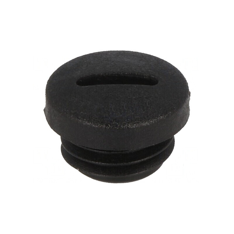 Capac de protecție M12 1,5 IP54 poliamidă neagră 6mm | Electronic-mag.ro | Componente Electronice