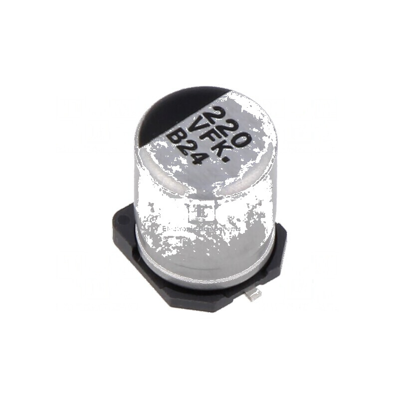 Condensator electrolitic SMD 220uF 35V Ø8x10,2mm low ESR | Electronic-mag.ro | Componente Electronice Condensator electrolitic SMD 220uF 35V Ø8x10,2mm low ESR | Electronic-mag.ro | Componente Electronice