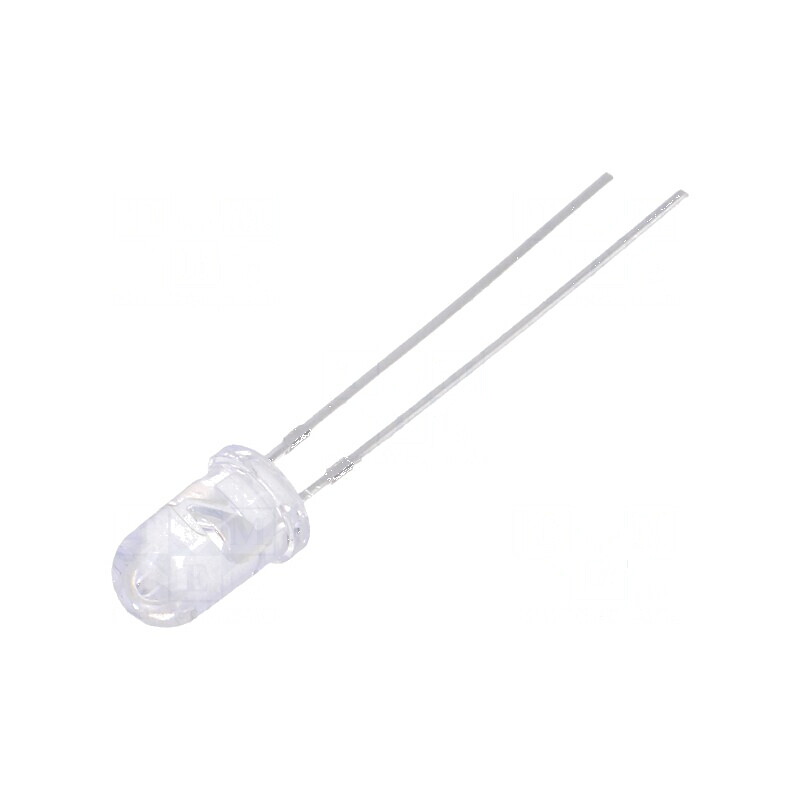 LED 5mm roșie 22000-25000mcd 15° convex | Electronic-mag.ro | Componente Electronice