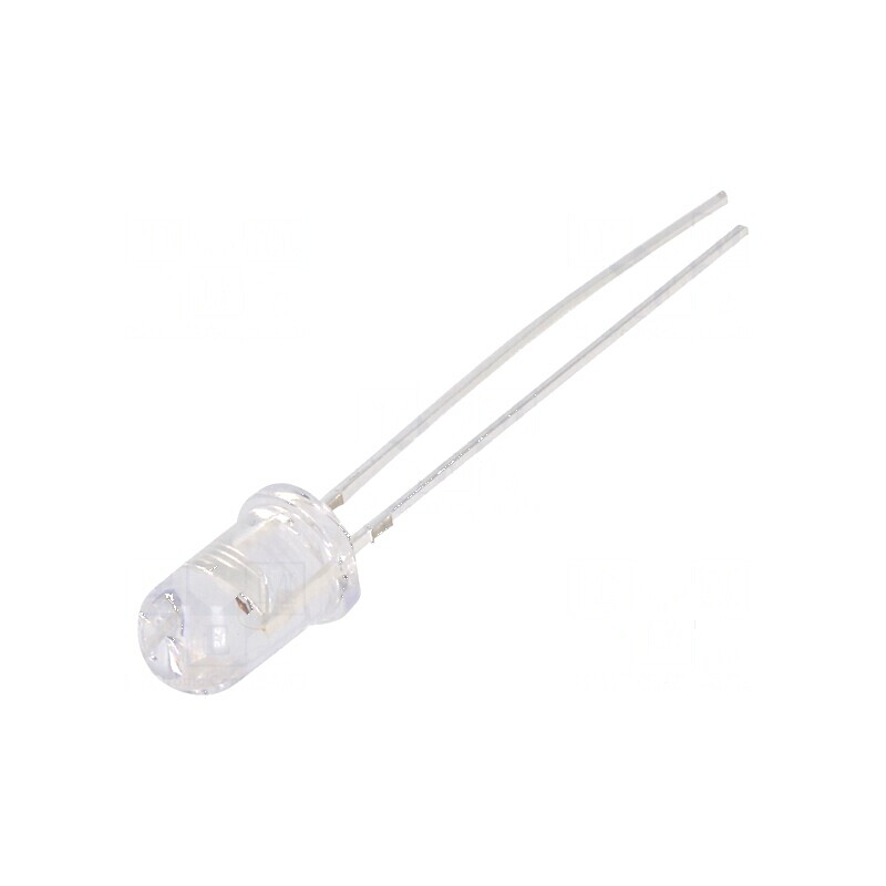 LED 5mm roșie 2180-3000mcd 60° convex | Electronic-mag.ro | Componente Electronice