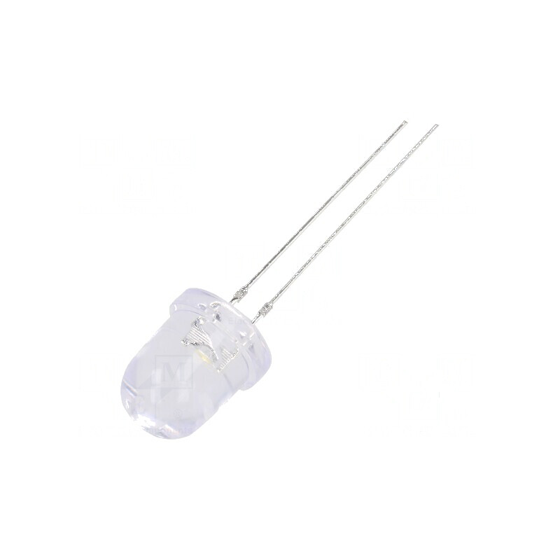 LED 8mm alb cald 8400-10000mcd 30° convex | Electronic-mag.ro | Componente Electronice