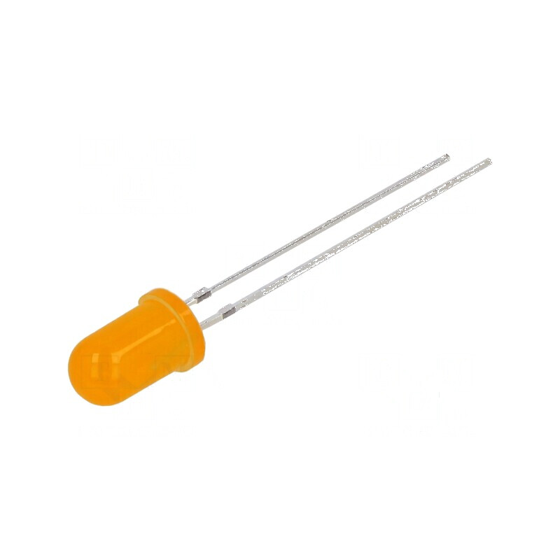 LED 5mm portocalie 220-330mcd 30° convex | Electronic-mag.ro | Componente Electronice