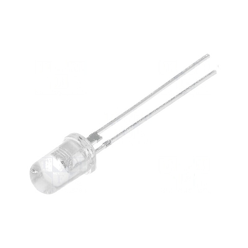 LED 5mm roșie 18000-22000mcd 30° convex | Electronic-mag.ro | Componente Electronice