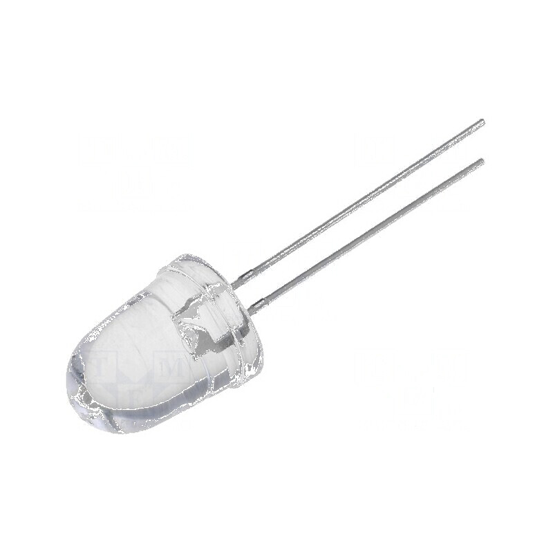 LED 10mm Alb Rece 85000-100000mcd 8° Convex | Electronic-mag.ro | Componente Electronice