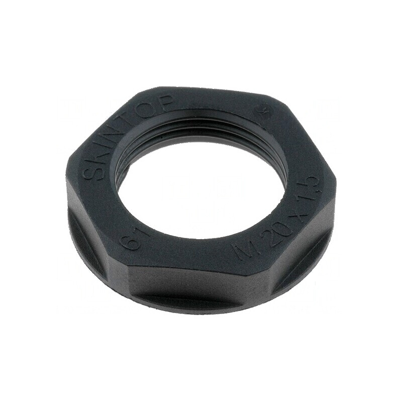 Piuliță M16 poliamidă UL94V-2 22mm neagră -20° până la 100°C Pas 1,5 | Electronic-mag.ro | Componente Electronice