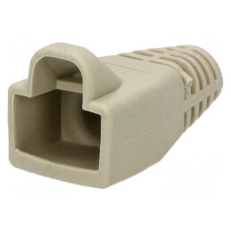 Protecție mufă RJ45 6mm gri deschis | Electronic-mag.ro | Componente Electronice