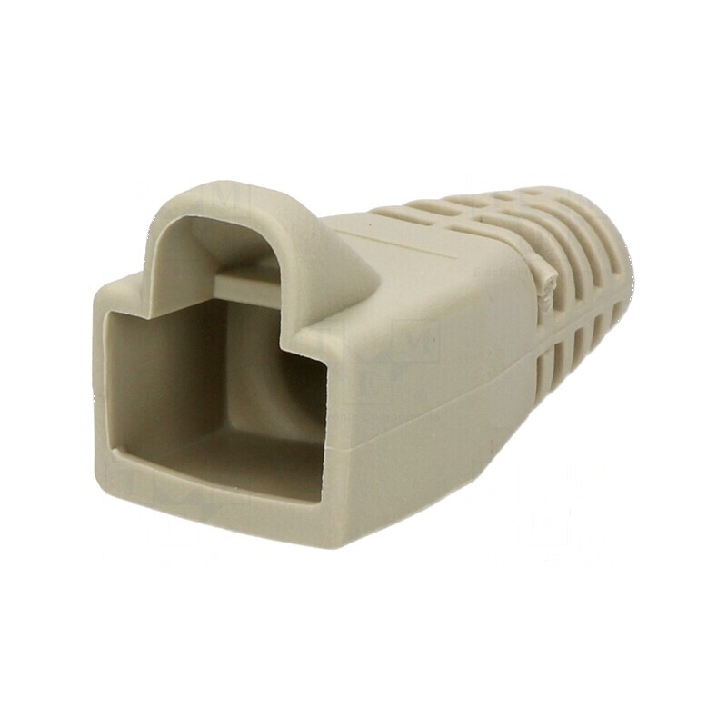 Protecție mufă RJ45 6mm gri deschis | Electronic-mag.ro | Componente Electronice