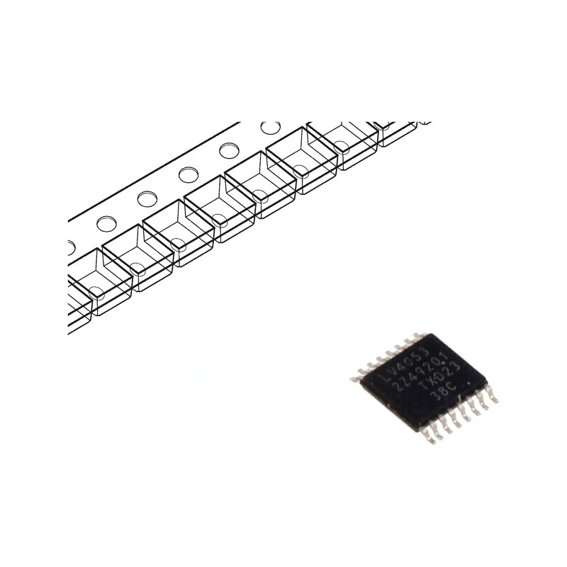 Comutator analogic SMD TSSOP16 1÷6VDC LV | Electronic-mag.ro | Componente Electronice