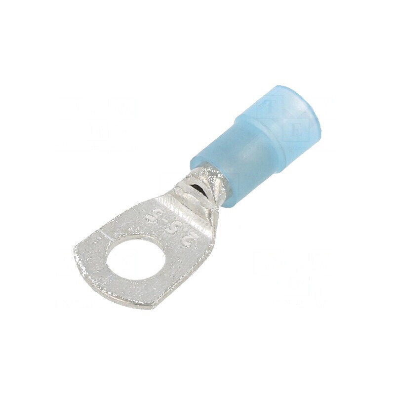 Vârf inelar tubular M5 Ø 5,2mm pentru cablu 1,5÷2,5mm2 crimpat | Electronic-mag.ro | Componente Electronice