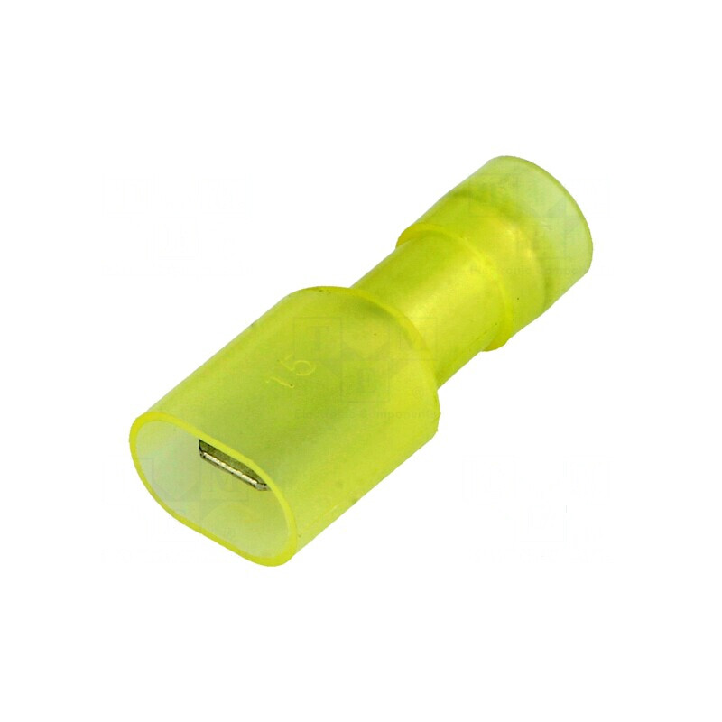 Terminal plat 6,3mm tată 4÷6mm2 crimpat alamă | Electronic-mag.ro | Componente Electronice