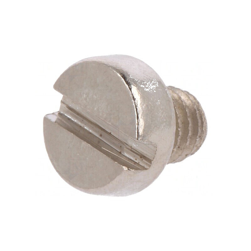 Şurub M4x4 0,7 Cap Rotund Crestă 1,2mm Alamă Nichel | Electronic-mag.ro | Componente Electronice