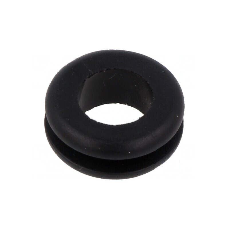 Manșon negru 15mm x 11mm pentru panou grosime max. 3mm | Electronic-mag.ro | Componente Electronice
