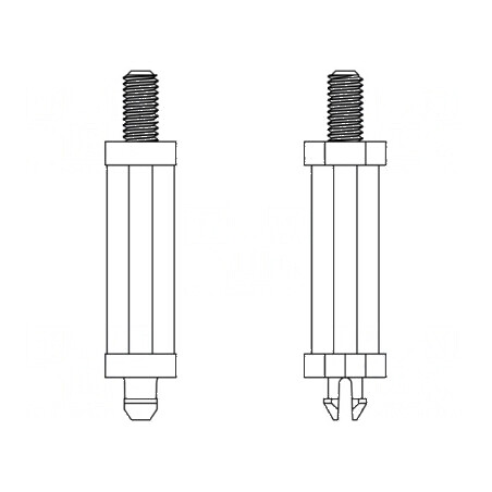 Distanţier PCB poliamidă 66 12mm 3mm | Electronic-mag.ro | Componente Electronice