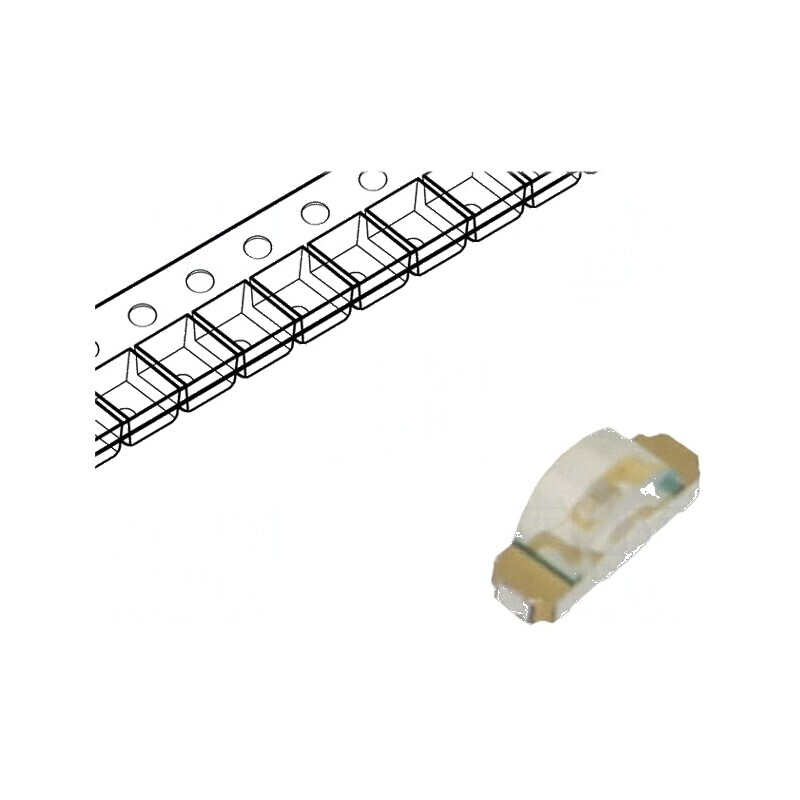 LED SMD 1204 Albastru 18-60mcd 3.2x1.5x1mm 130° 20mA 78mW | Electronic-mag.ro | Componente Electronice