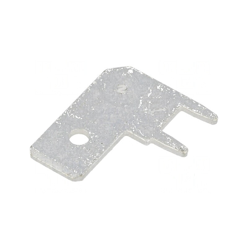 Terminal plat 6,4mm 0,8mm tată THT alamă cositorit | Electronic-mag.ro | Componente Electronice
